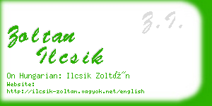 zoltan ilcsik business card